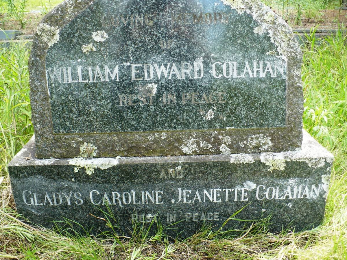 COLAHAN William Edward &amp; Gladys Caroline Jeanette