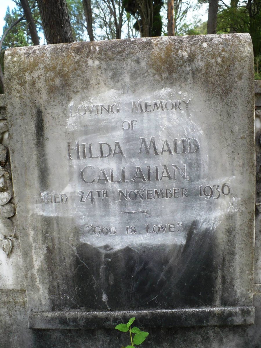 CALLAHAN Hilda Maud -1936