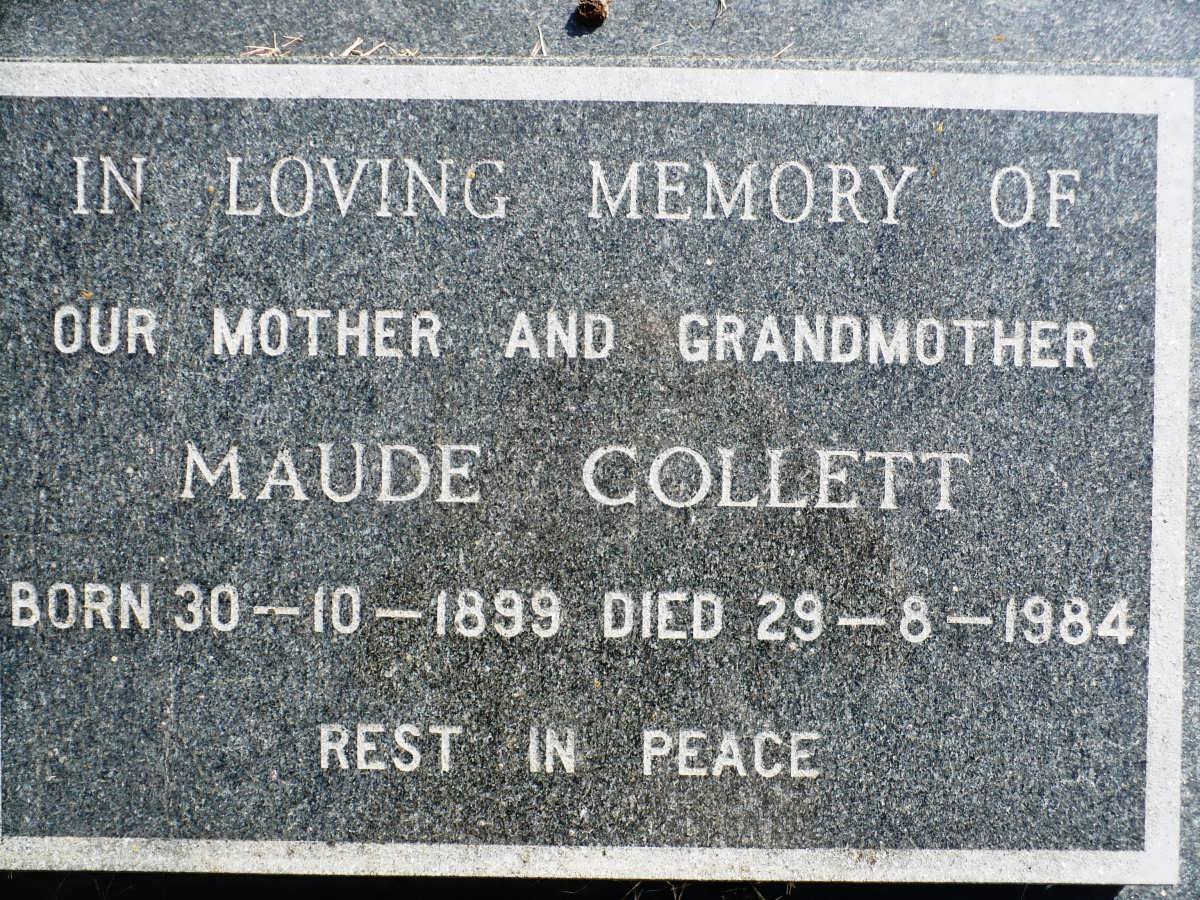 COLLETT Maude 1899-1984