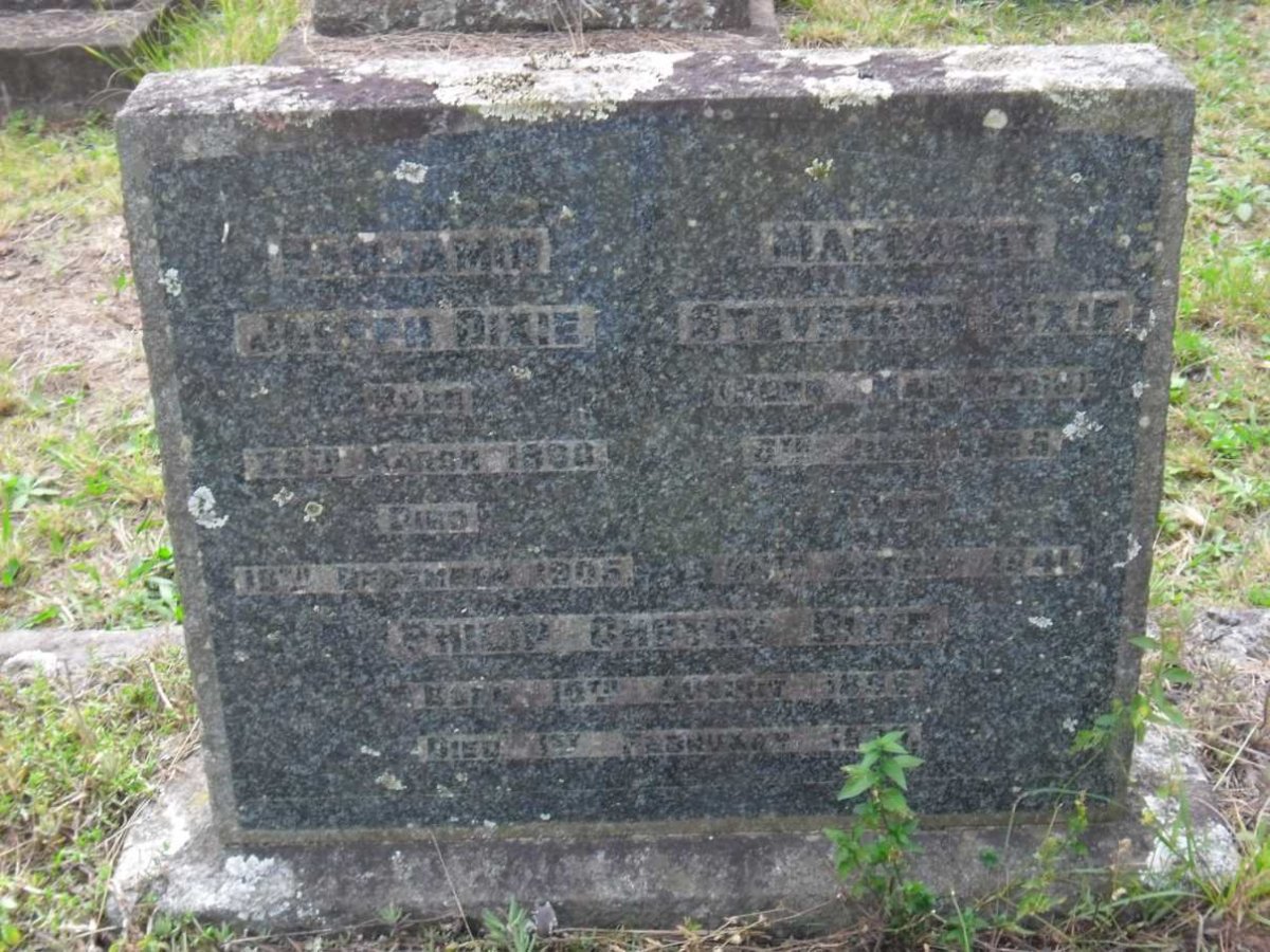 DIXIE Phillip Cheyne 185?- :: Benjamin Joseph 18??-1905 &amp; Margaret Stevenson 18?5-1941