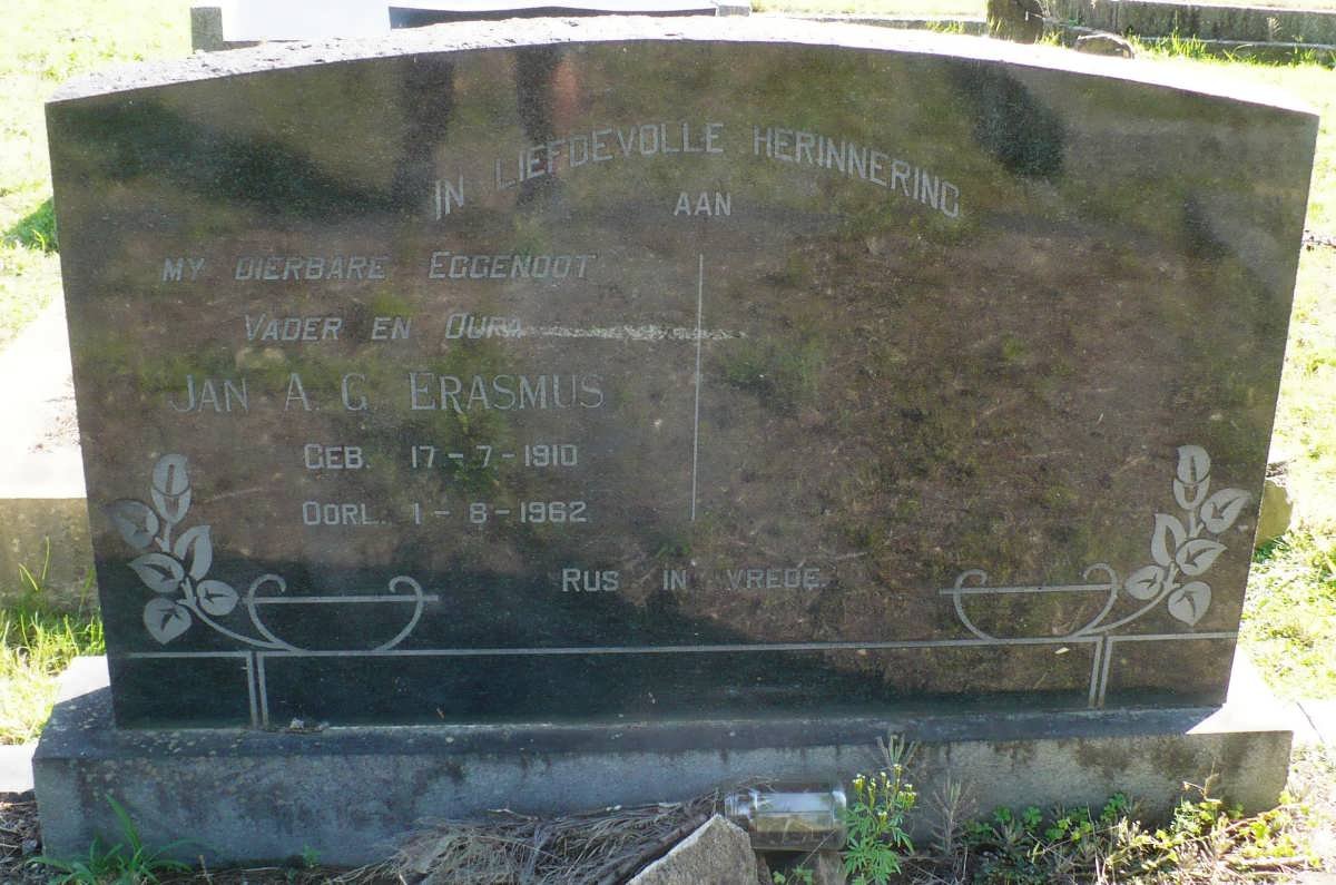 ERASMUS Jan A.G. 1910-1962
