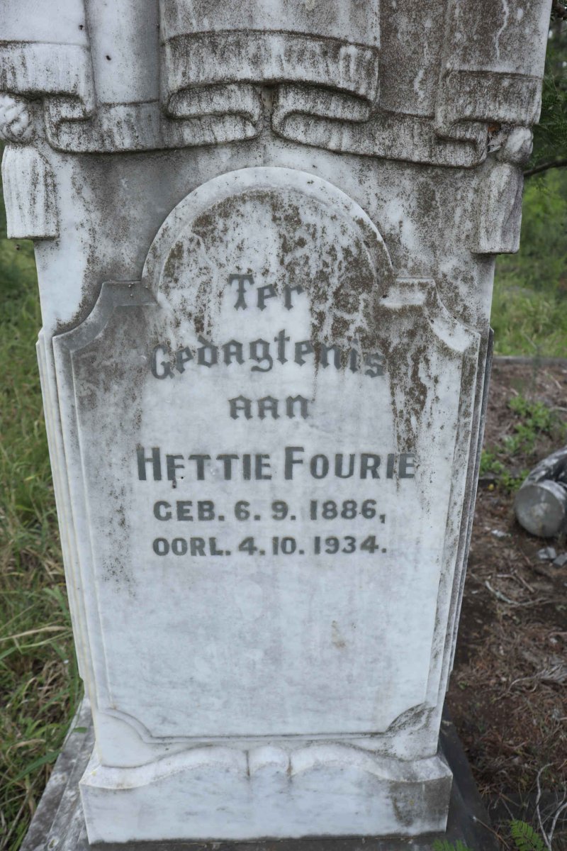 FOURIE Hettie 1886-1934