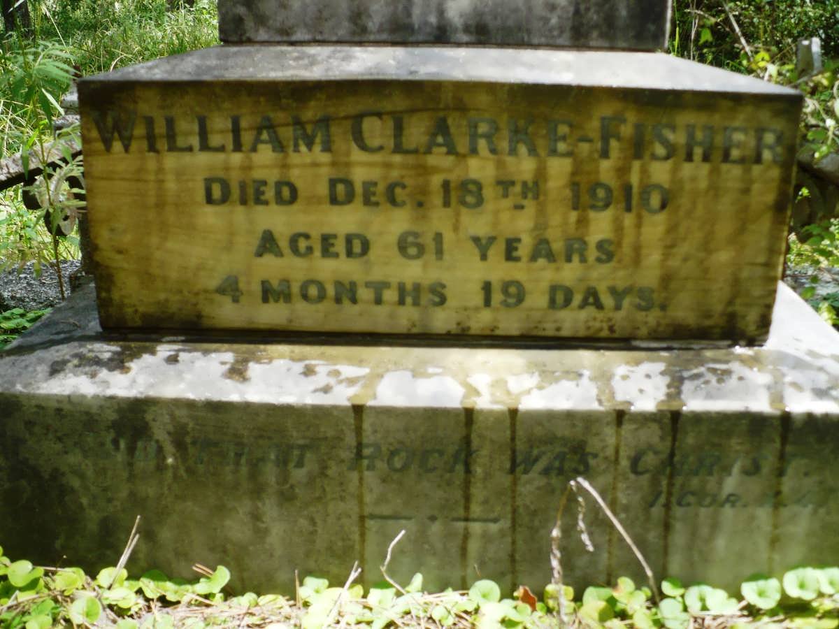 FISHER William, Clarke -1910