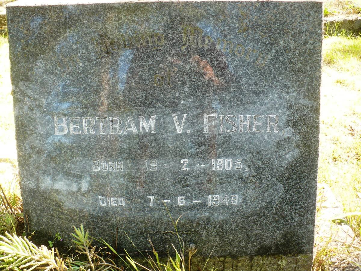 FISHER Bertram V. 1905-1949