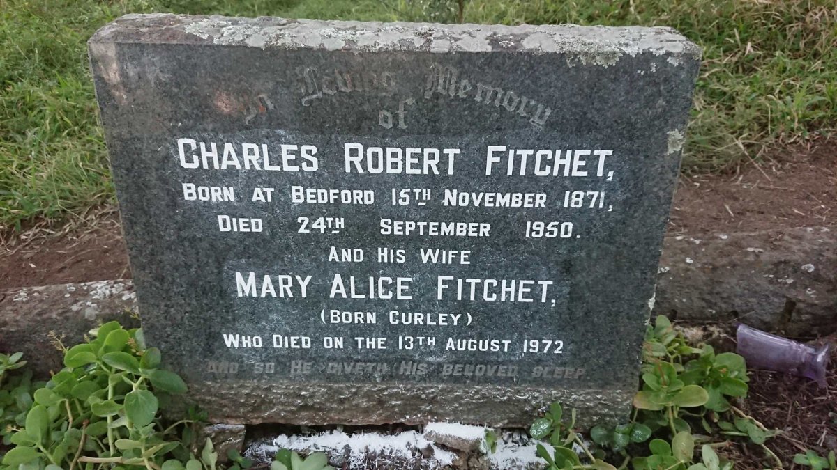 FITCHET Charles Robert 1871-1950 & Mary Alice CURLEY -1972
