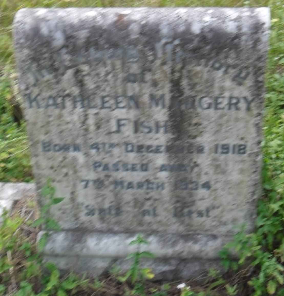 FISHER Kathleen Margery 1918-1934