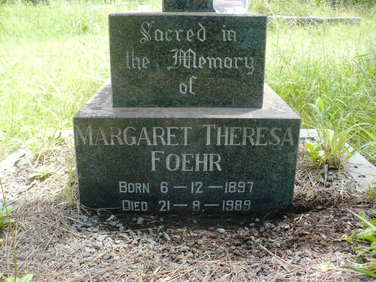 FOEHR Margaret Theresa 1897-1989