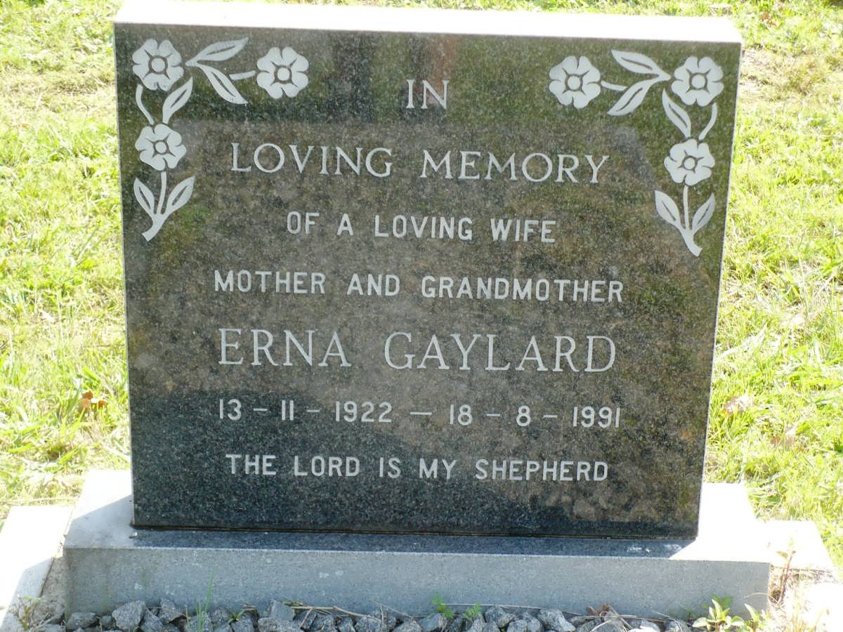 GAYLARD Erna 1922-1991