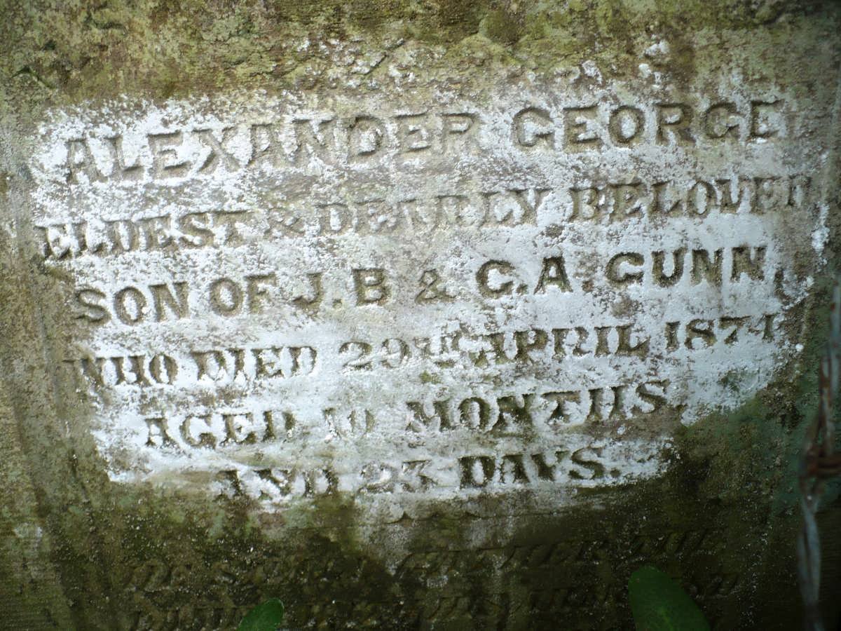 GUNN Alexander George -1874