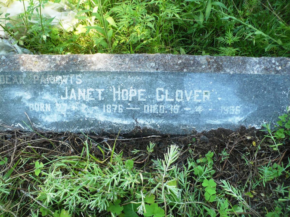 GLOVER Janet Hope 1876-1955