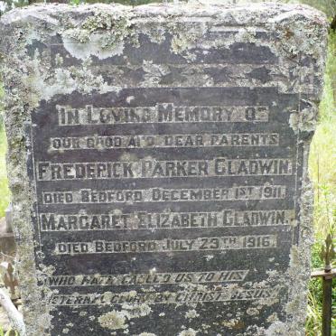 GLADWIN Frederick Parker -1911 &amp; Margaret Elizabeth -1916