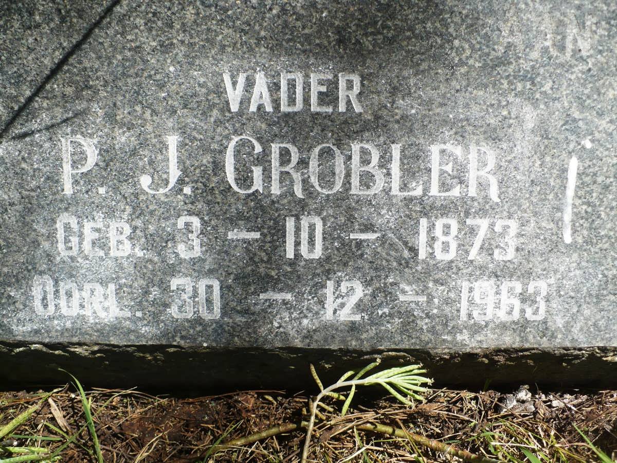 GROBLER P.J. 1873-1963