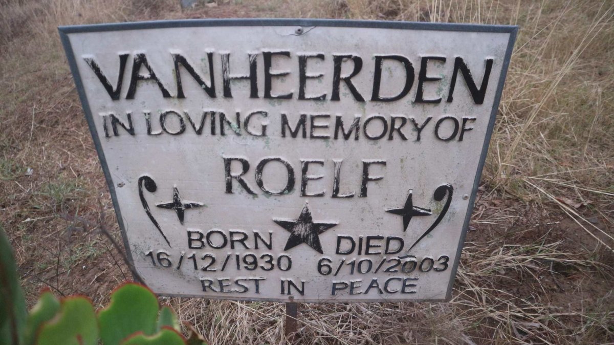 HEERDEN Roelf, van 1930-2003