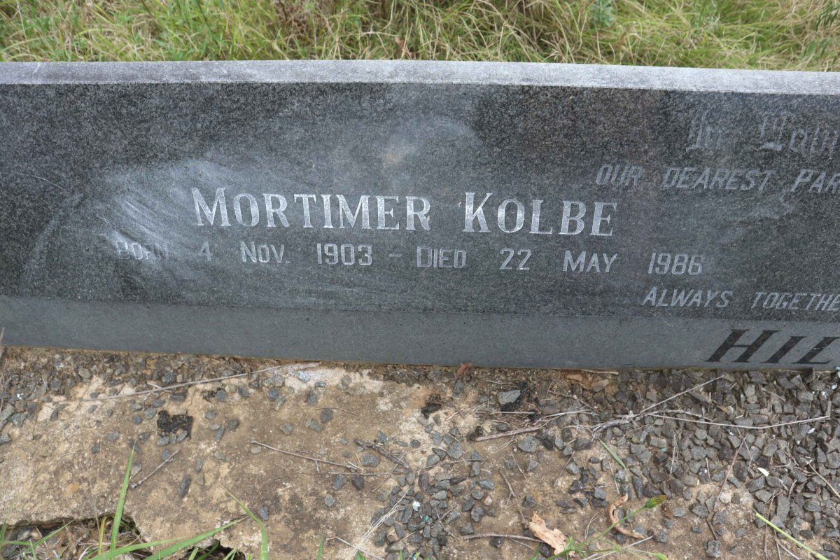 HILL Mortimer Kolbe 1903-1986 &amp; Mara OLIVER 1920-1986