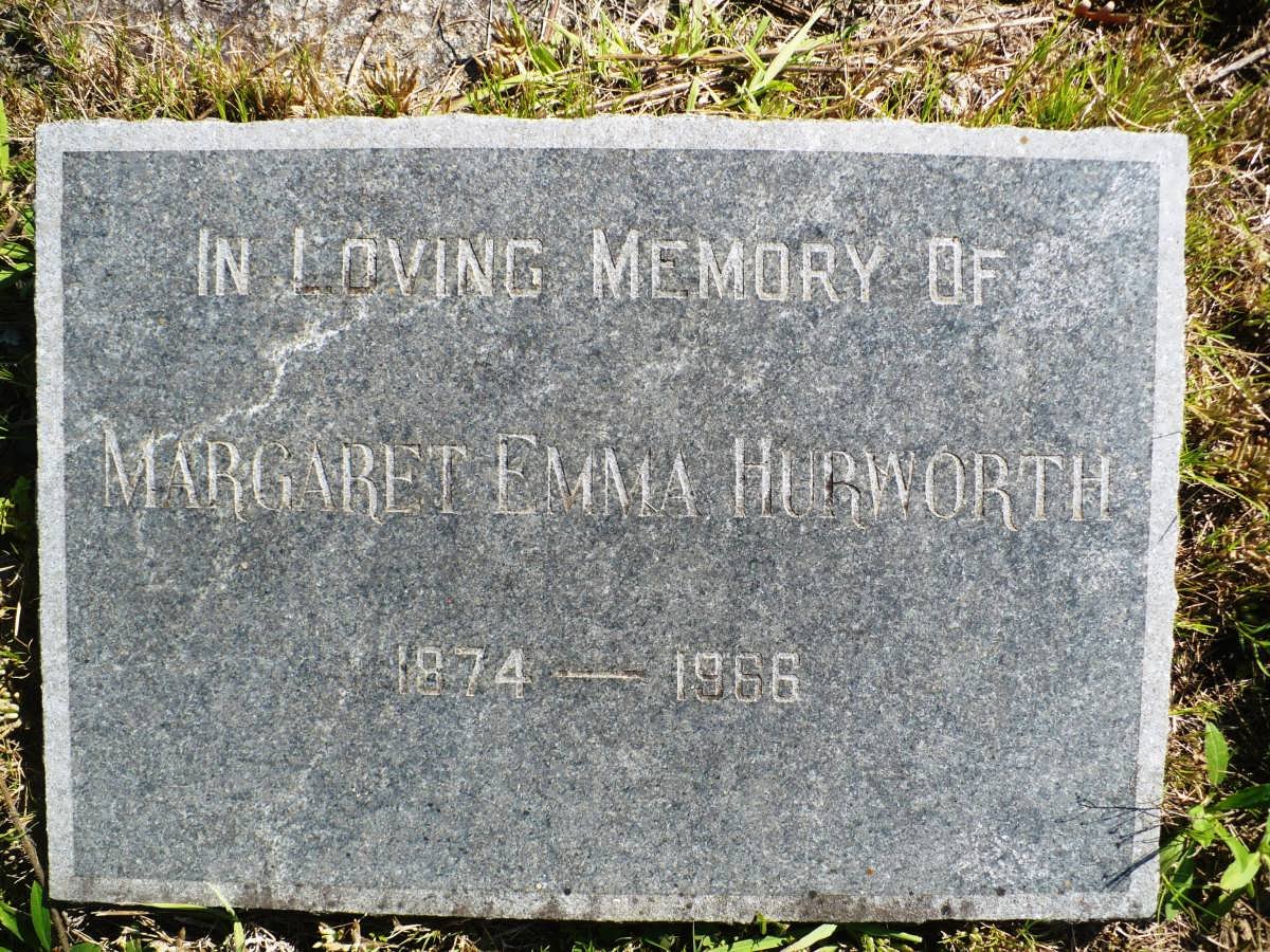 HURWORTH Margaret Emma 1874-1966