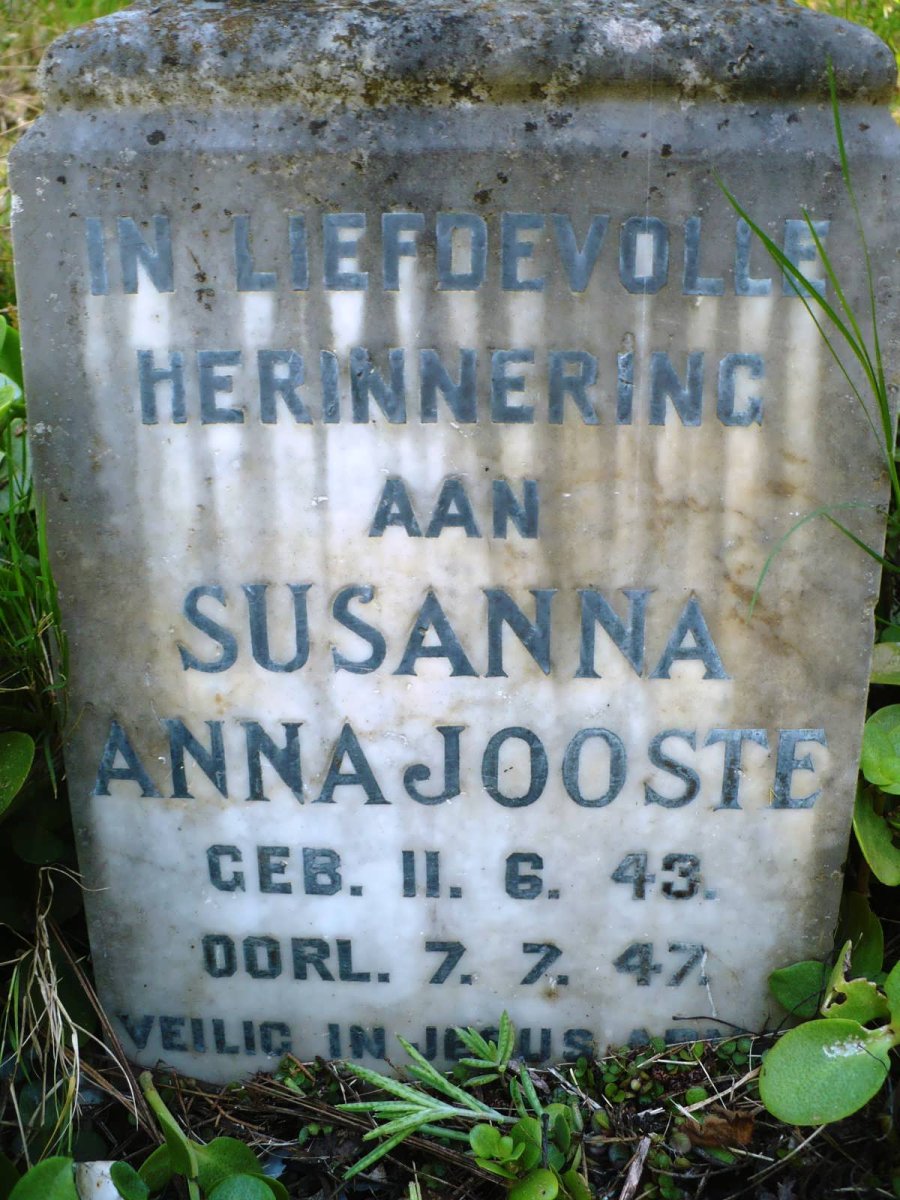 JOOSTE Susanna Anna 1943-1947