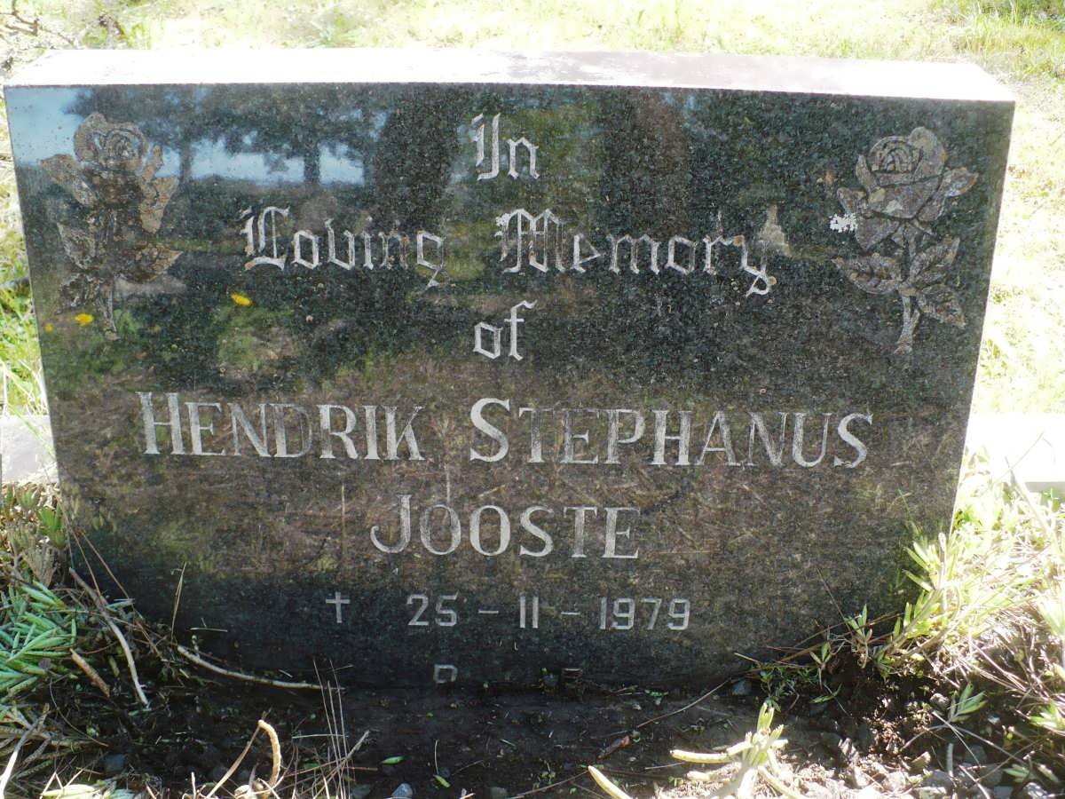 JOOSTE Hendrik Stephanus -1979