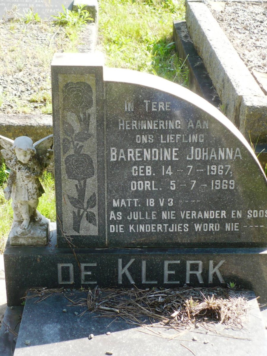 KLERK Barendine Johanna, de 1967-1969