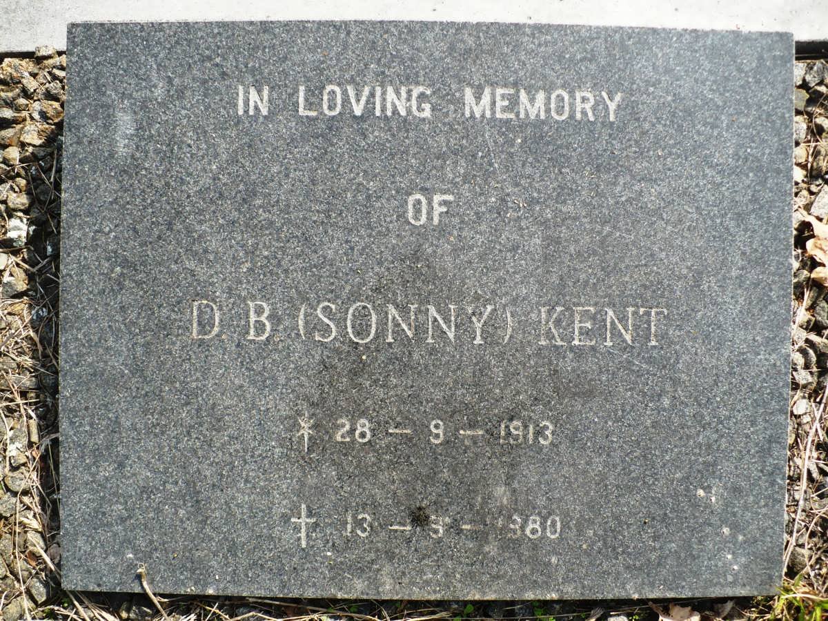 KENT D.B. 1913-1980