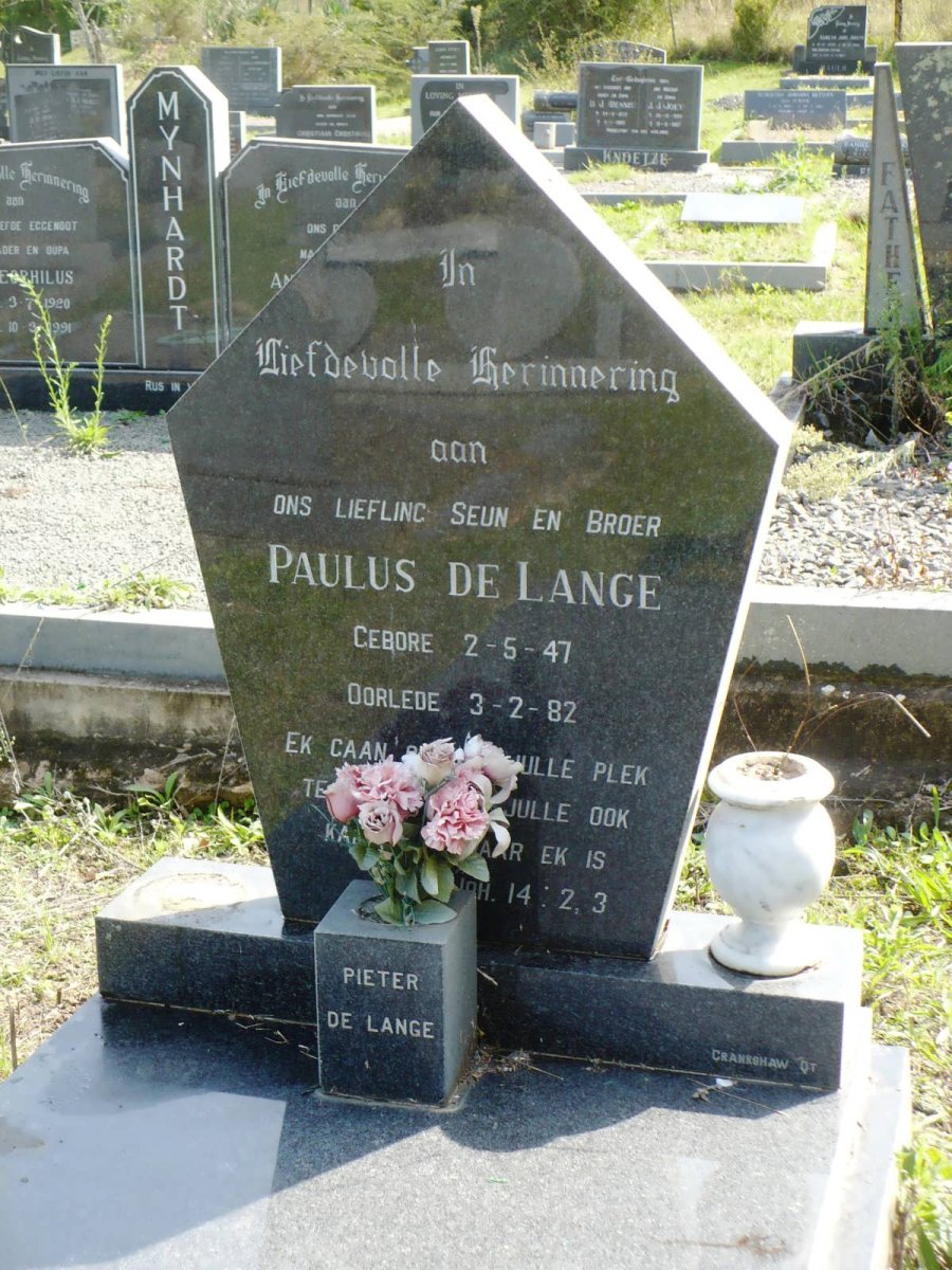 LANGE Paulus, de 1947-1982
