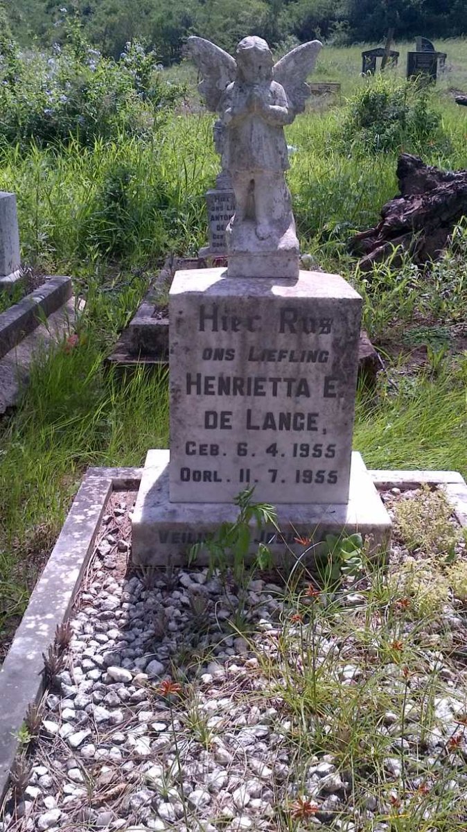 LANGE Henrietta E., de 1955-1955