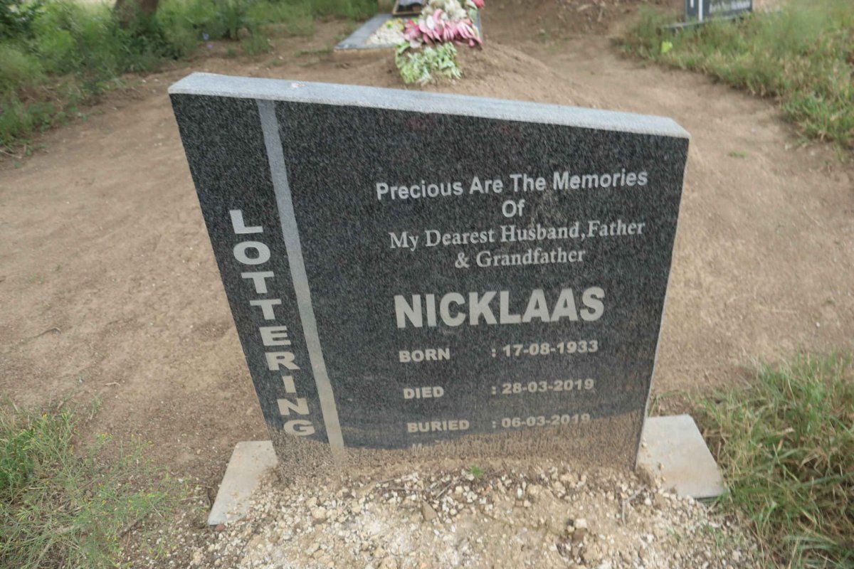 LOTTERING Nicklaas 1933-2019