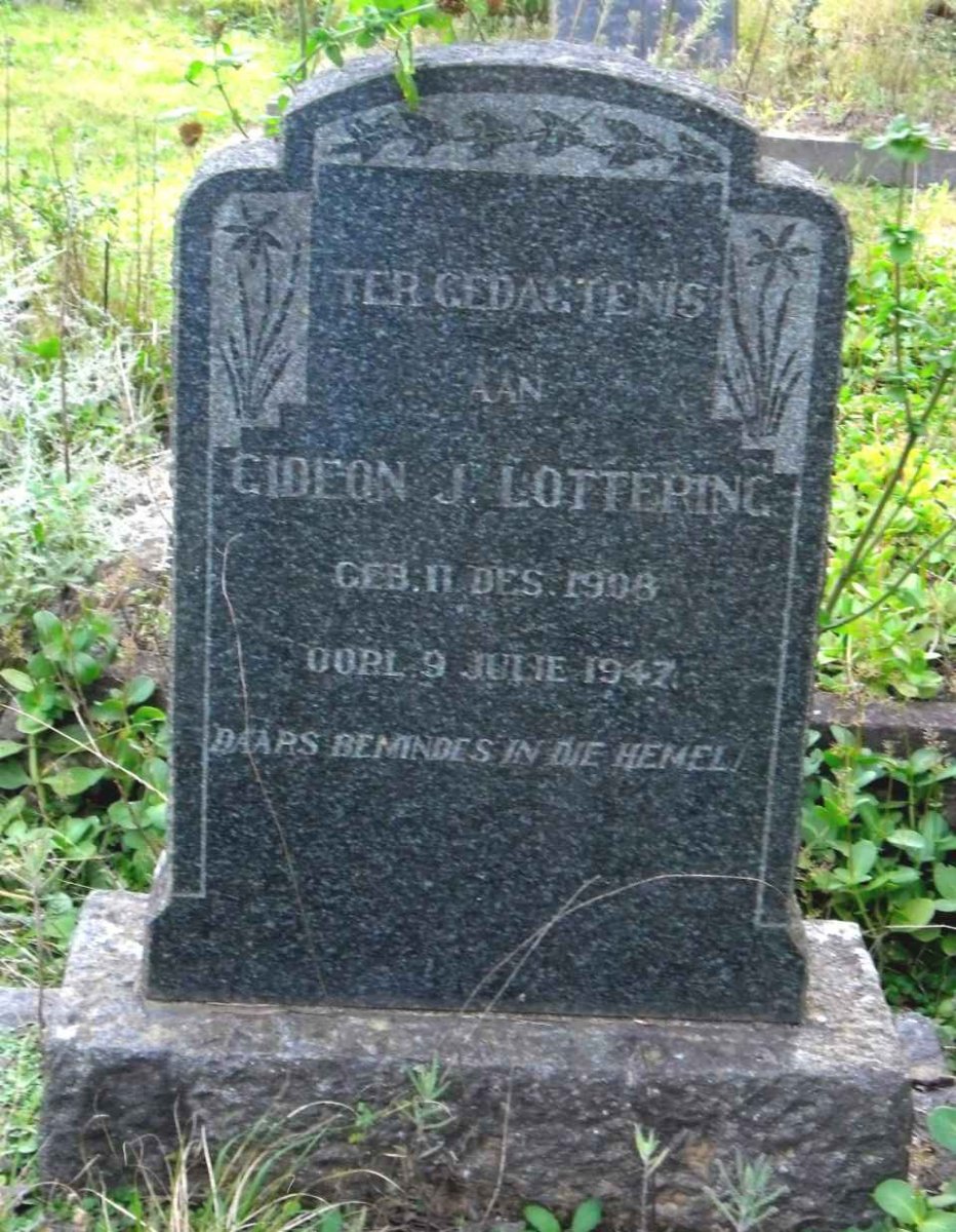 LOTTERING Gideon J. 1908-1947
