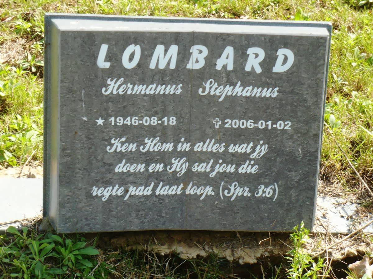 LOMBARD Hermanus Stephanus 1946-2006