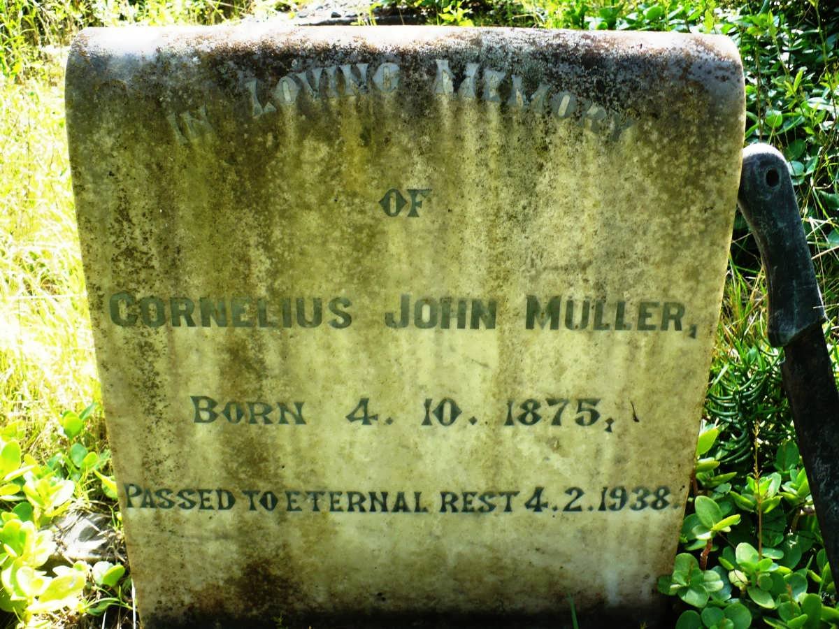 MULLER Cornelius John 1875-1938