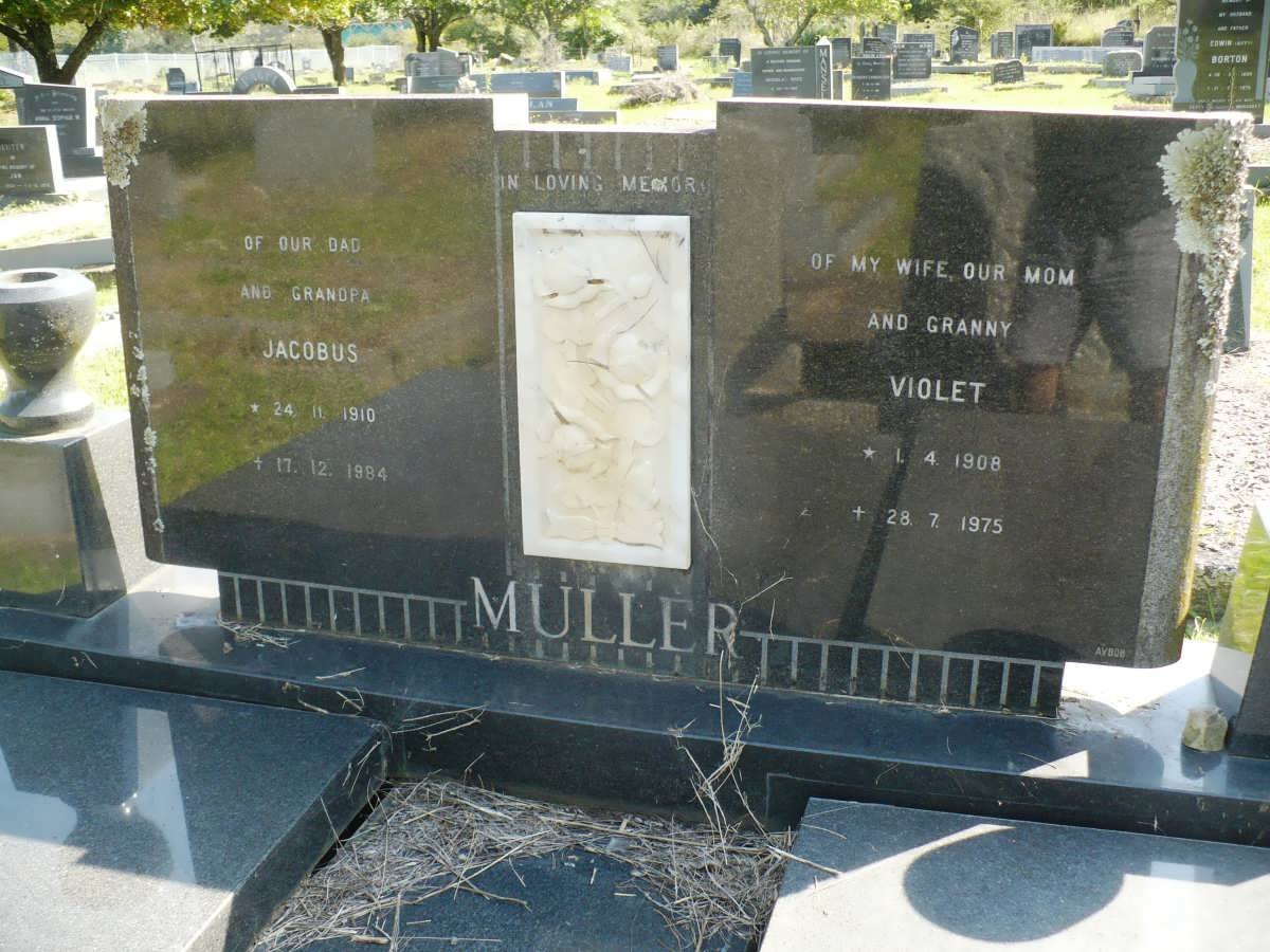 MULLER Jacobus 1910-1984 &amp; Violet 1908-1975