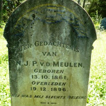 MEULEN N.J.P., v.d. 1861-1896