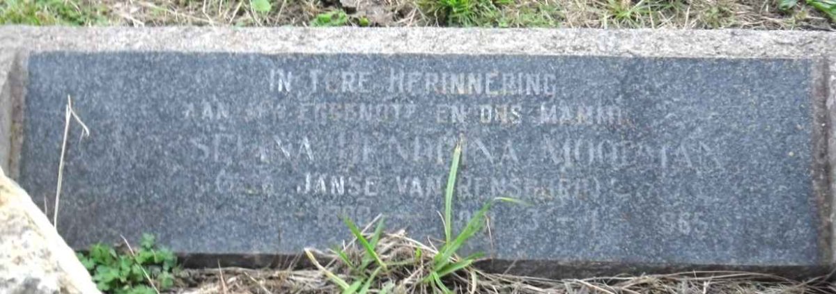 MOOLMAN Selina Hendrina nee JANSE VAN RENSBURG 1898-1965