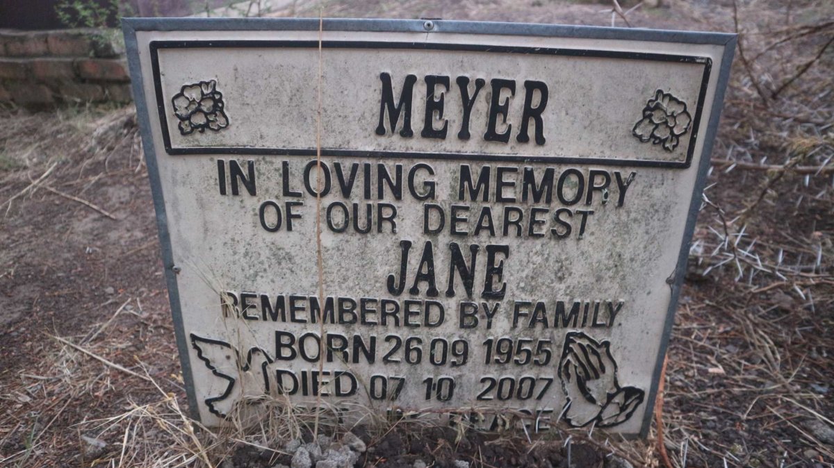 MEYER Jane 1955-2007
