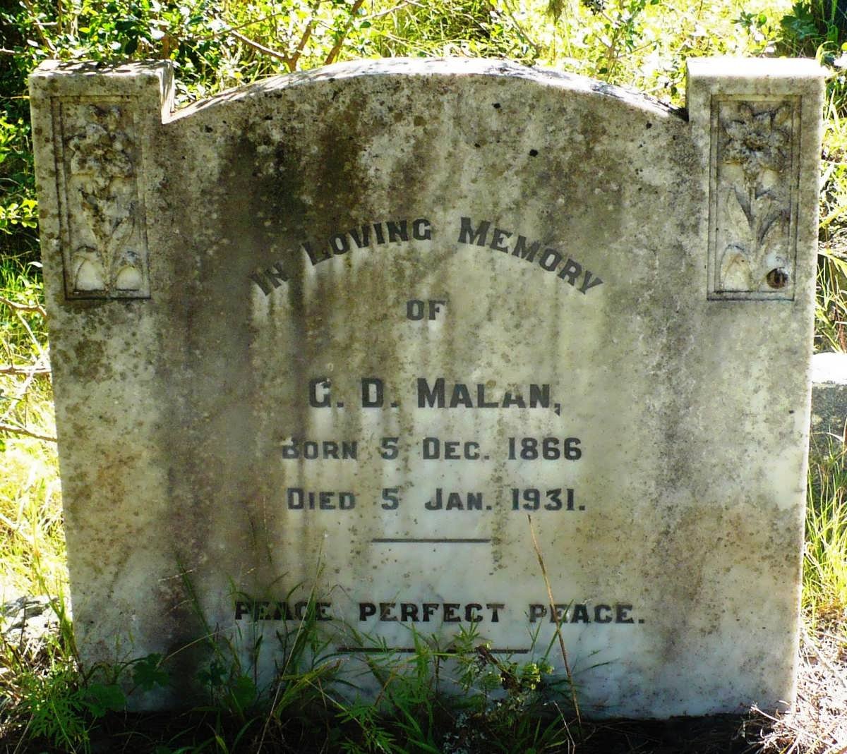 MALAN G.D. 1866-1931