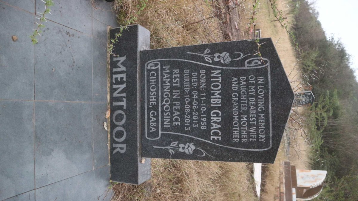 MENTOOR Ntombi Grace 1958-2013