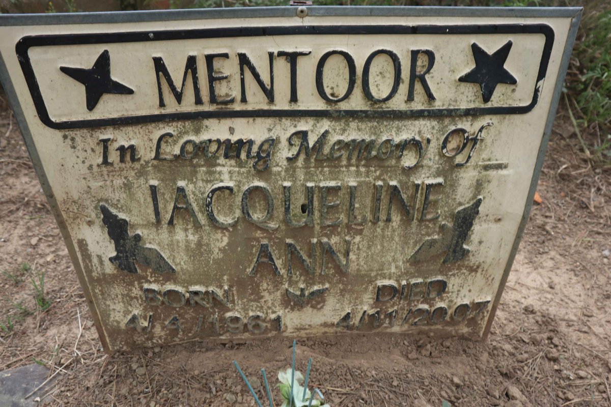 MENTOOR Jacqueline Ann 1981-2007