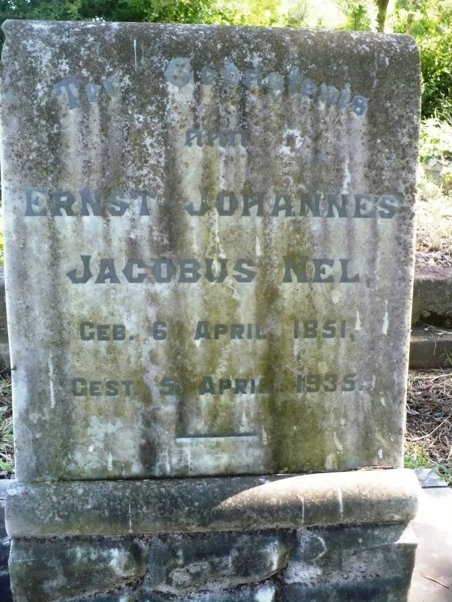 NEL Ernst Johannes Jacobus 1851-1935
