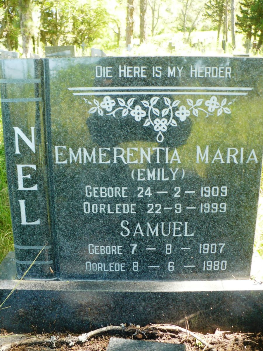 NEL Samuel 1907-1980 &amp; Emmerentia Maria 1909-1999