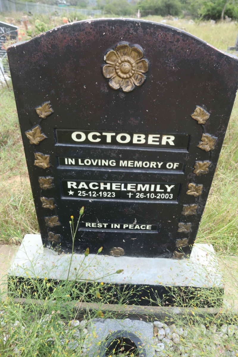 OCTOBER Rachelemily 1923-2003