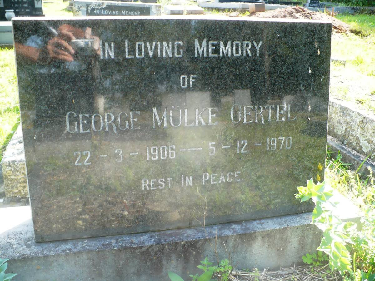 OERTEL George Mulke 1906-1970