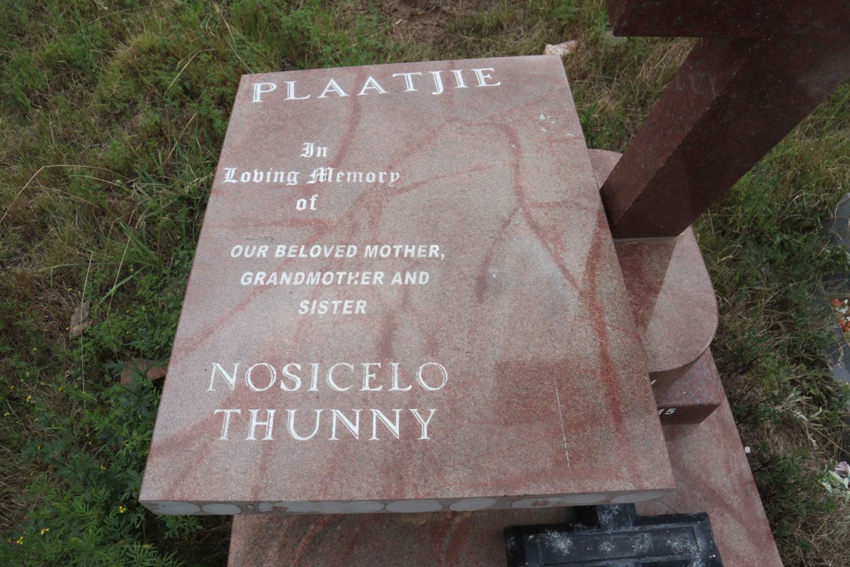 PLAATJIE Nusicelo Thunny 1959-2015