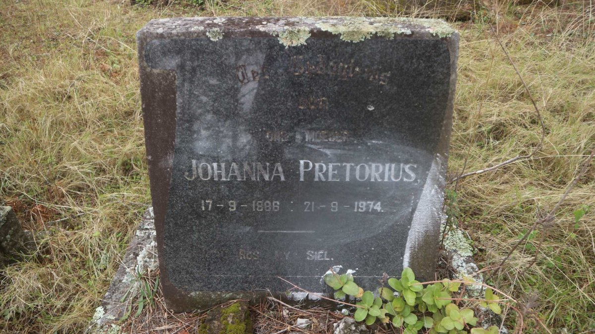PRETORIUS Johanna 1886-1974