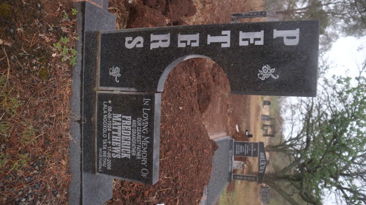 PETERS Frederick Matthews 1924-2006