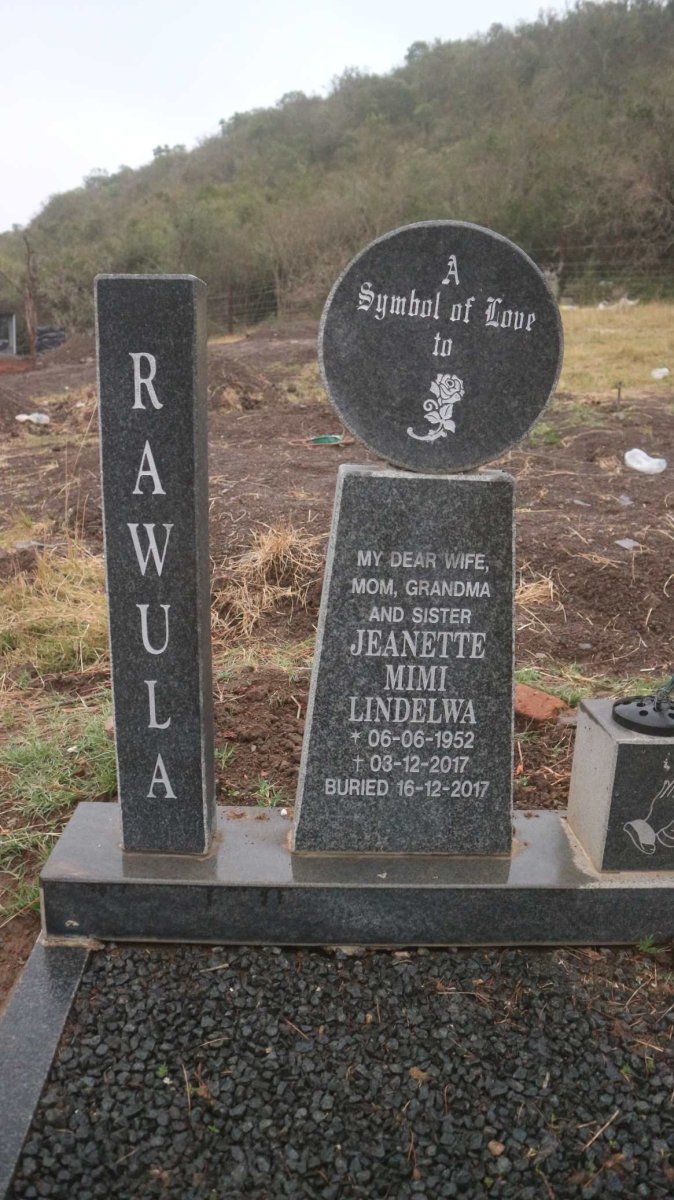 RAWULA Jeanette Mimi Lindelwa 1952-2017