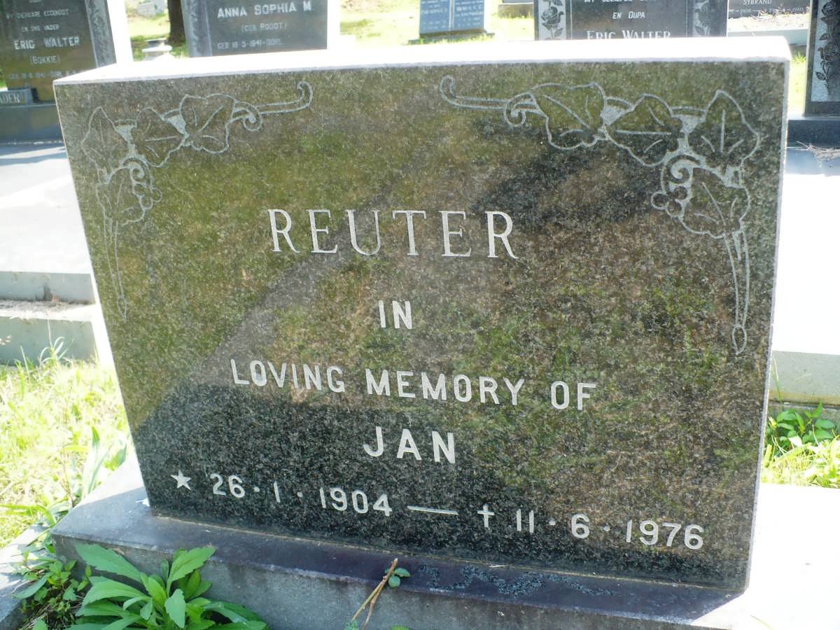 REUTER Jan 1904-1976