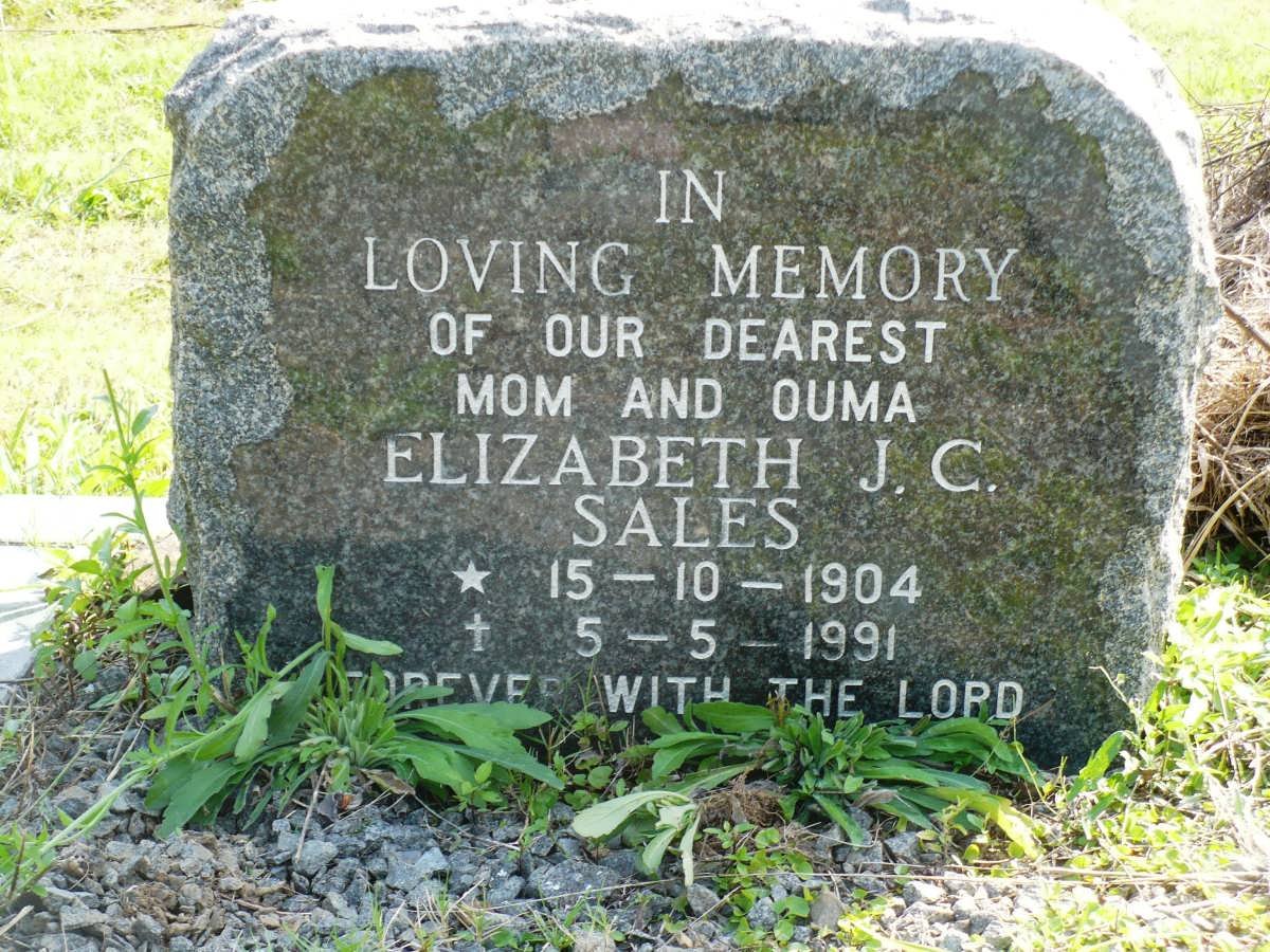 SALES Elizabeth J.C. 1904-1991