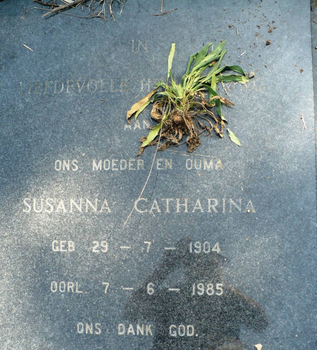 SMUTS Susanna Catharina 1904-1985