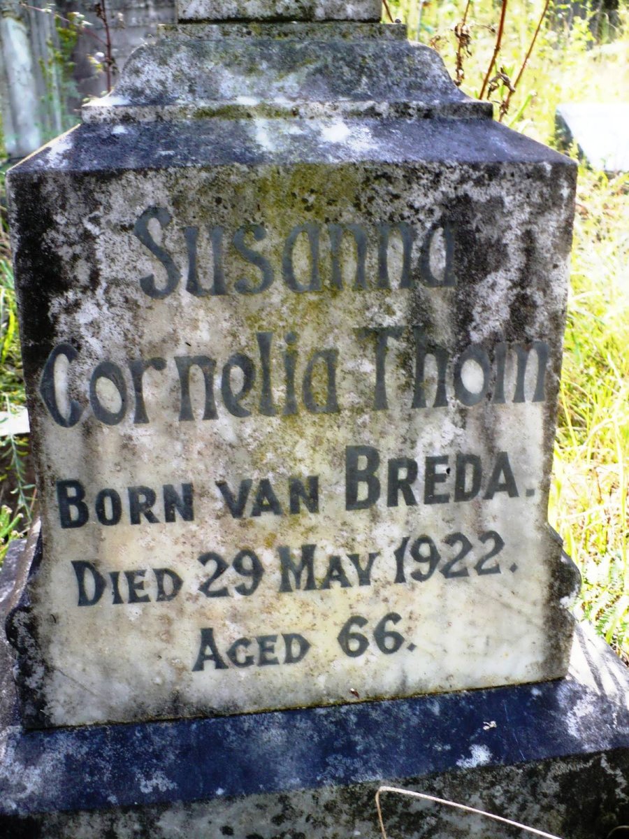 THOM Cornelia nee VAN BREDA -1922