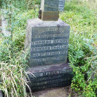TROLLIP Thomas Henry Edward -1919 &amp; Jessie Maria MARSH -1932