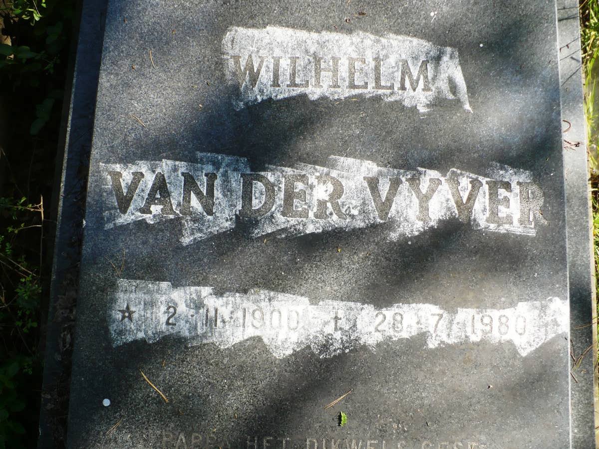 VYVER Wilhelm, van der 1900-1980